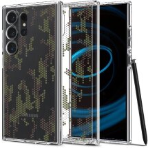 Защитный чехол Spigen (SGP) Ultra Hybrid Cyrill для Samsung Galaxy S24 Ultra (S928) ACS07547 - Digital Camo: фото 1 из 12