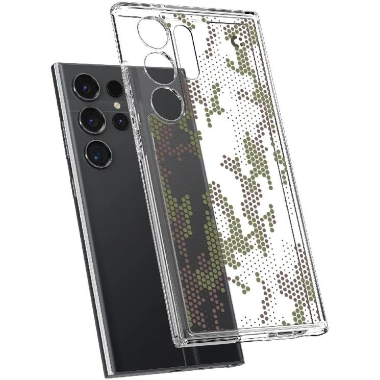 Защитный чехол Spigen (SGP) Ultra Hybrid Cyrill для Samsung Galaxy S24 Ultra (S928) ACS07547 - Digital Camo: фото 5 из 12