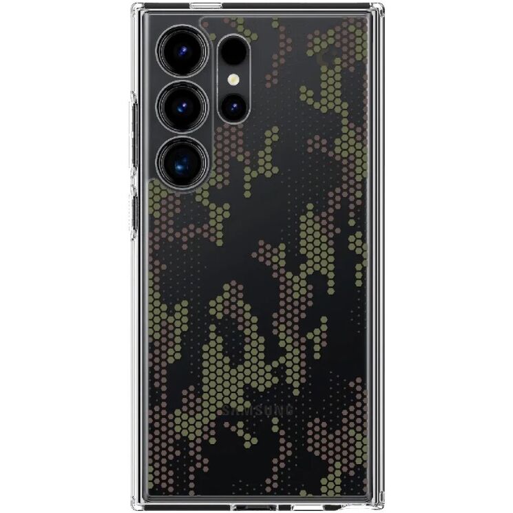 Защитный чехол Spigen (SGP) Ultra Hybrid Cyrill для Samsung Galaxy S24 Ultra (S928) ACS07547 - Digital Camo: фото 3 из 12