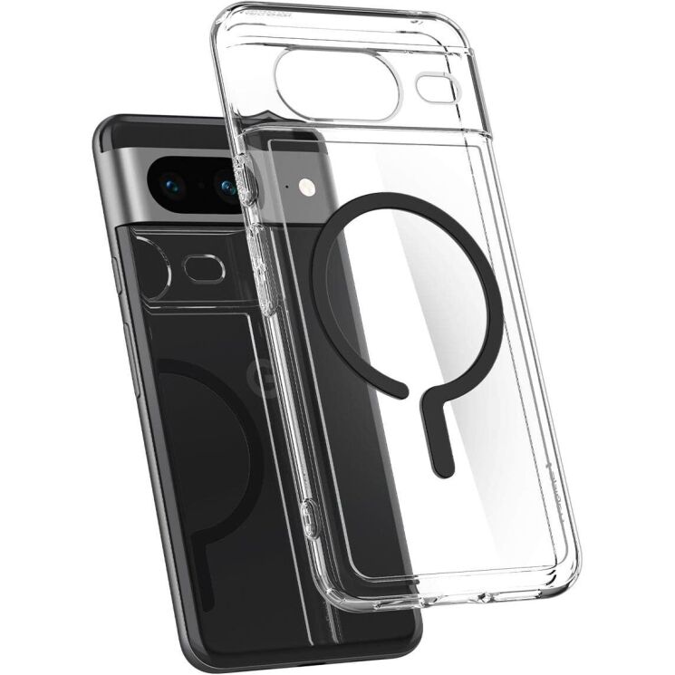 Защитный чехол Spigen (SGP) Ultra Hybrid OneTap Ring для Google Pixel 8 (ACS06281) - Black: фото 5 из 19