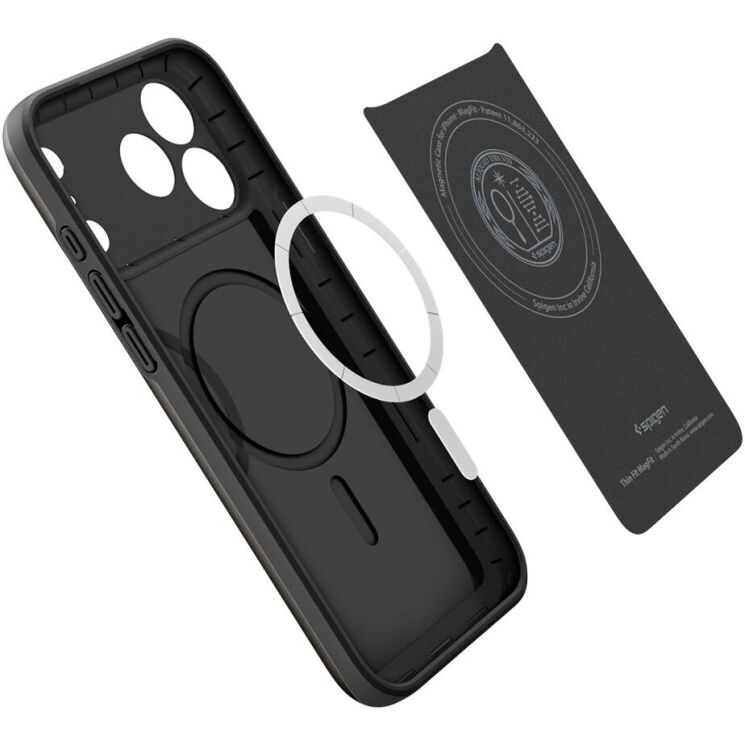 Захисний чохол Spigen Thin Fit (MagFit) для iPhone 18 Pro (ACS12144) - Black: фото 5 з 13