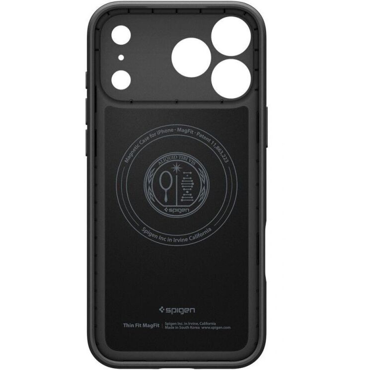 Захисний чохол Spigen Thin Fit (MagFit) для iPhone 18 Pro (ACS12144) - Black: фото 4 з 13