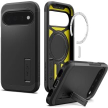 Захисний чохол Spigen Tough Armor (MagFit) для Google Pixel 11 (ACS11443) - Black: фото 1 з 12