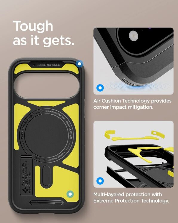Захисний чохол Spigen Tough Armor (MagFit) для Google Pixel 11 (ACS11855) - Gunmetal: фото 9 з 12