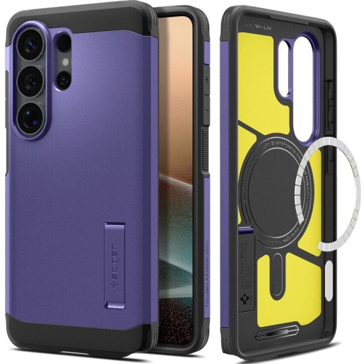 Захисний чохол Spigen Tough Armor (MagFit) для Samsung Galaxy S26 Ultra (S948) ACS11209 - Ash Violet: фото 2 з 13