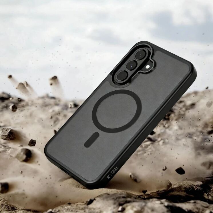 Защитный чехол Tech-Protect Magmat MagSafe для Samsung Galaxy A37 (A376) / A36 (A366) / A56 (A566) - Matte Black: фото 3 из 7