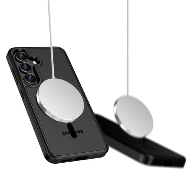 Защитный чехол Tech-Protect Magmat MagSafe для Xiaomi Poco F7 - Black / Clear: фото 2 из 4