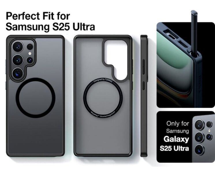 Захисний чохол TORRAS Guardian MagSafe для Samsung Galaxy S25 Ultra (S938) - Black: фото 14 з 14