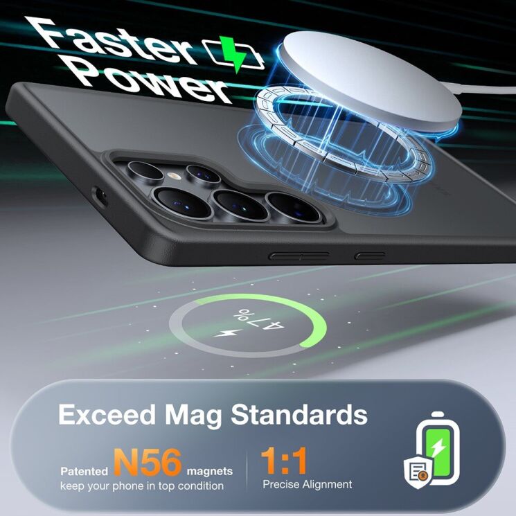 Захисний чохол TORRAS Guardian MagSafe для Samsung Galaxy S25 Ultra (S938) - Black: фото 5 з 14