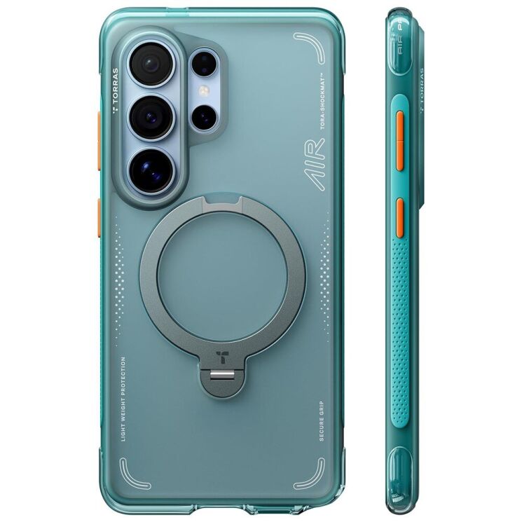 Захисний чохол TORRAS Ostand Q3 Air для Samsung Galaxy S26 Ultra - Green: фото 1 з 11