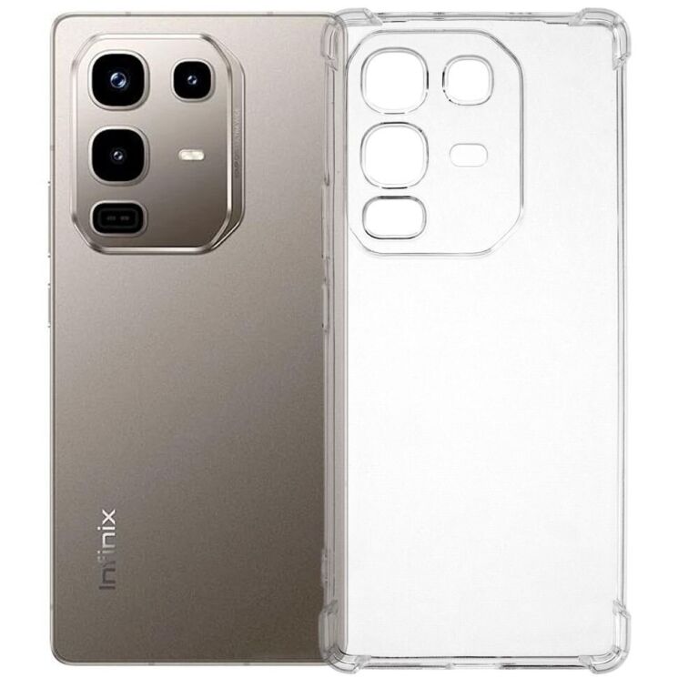 Защитный чехол UniCase AirBag для Infinix Note 50 / Note 50 Pro - Transparent: фото 1 из 8
