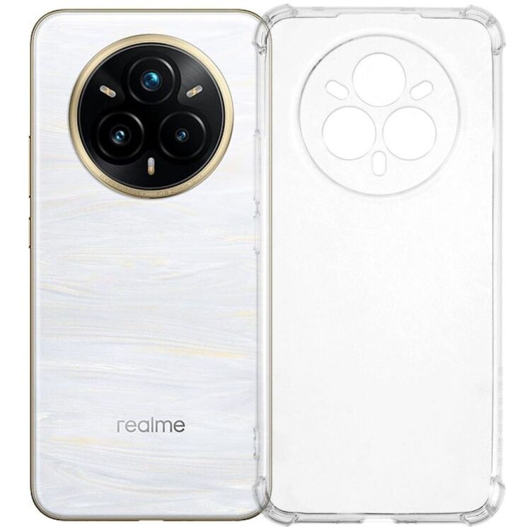 Захисний чохол UniCase AirBag для Realme 14 Pro Plus - Transparent: фото 2 з 7