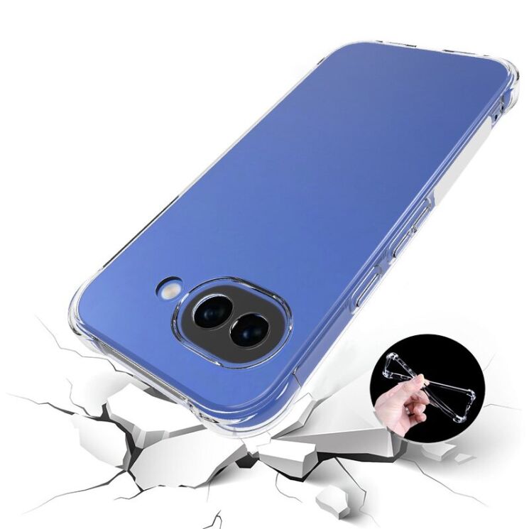 Защитный чехол UniCase AirBag Flow для Google Pixel 10a - Transparent: фото 4 из 5