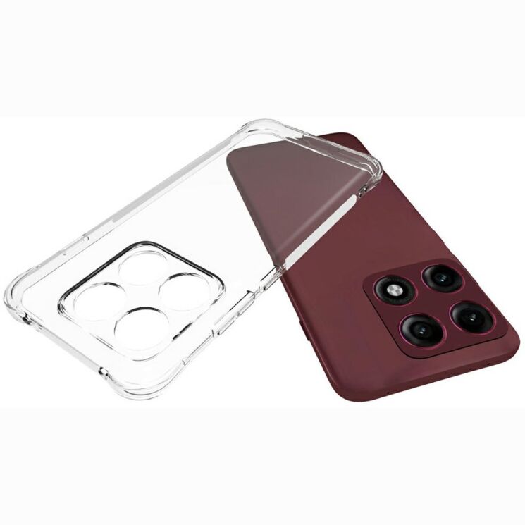Защитный чехол UniCase AirBag Flow для Motorola Edge 70 Pro - Transparent: фото 4 из 5