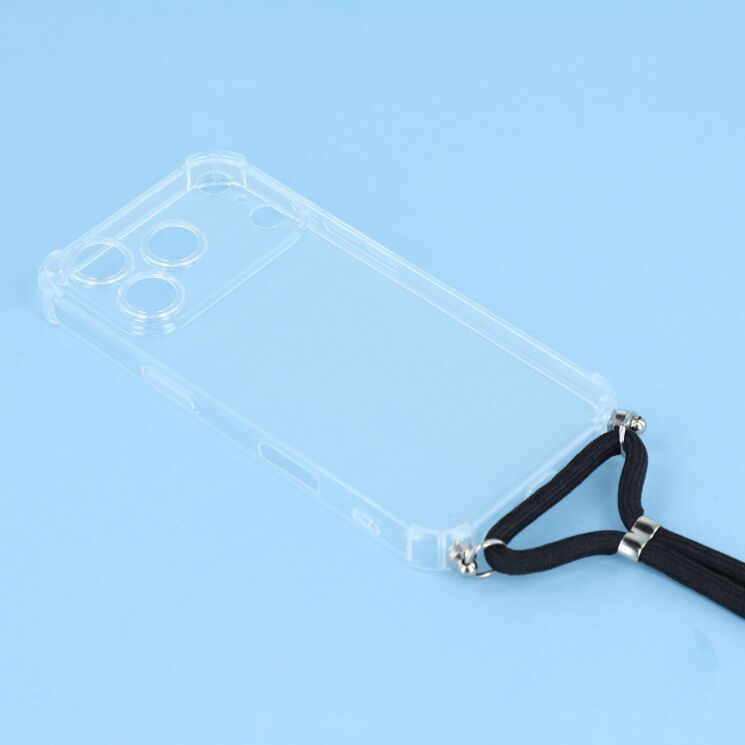Захисний чохол UniCase AirBag with Strap для Apple iPhone 17 Pro - Transparent: фото 4 з 4