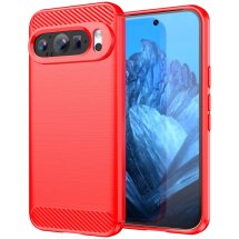 Защитный чехол UniCase Carbon для Google Pixel 9 / 9 Pro - Red: фото 1 из 8