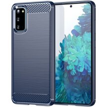 Защитный чехол UniCase Carbon для Samsung Galaxy S20 (G980) - Blue: фото 1 из 9
