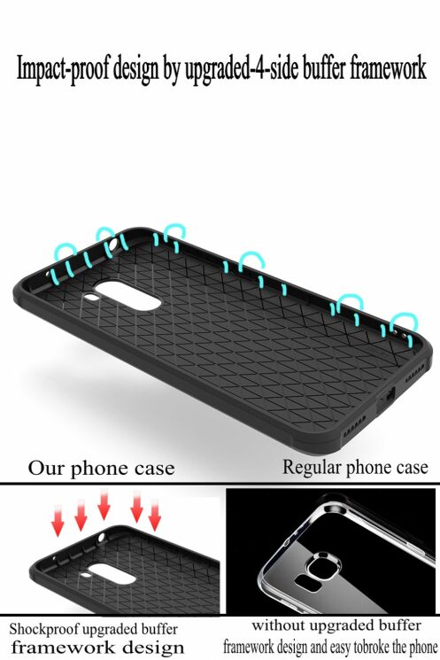 Захисний чохол UniCase Dragon Style для Xiaomi Pocophone F1 - Blue: фото 3 з 5