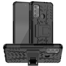 Захисний чохол UniCase Hybrid X для Motorola Moto G60 - Black: фото 1 з 14