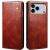 Защитный чехол UniCase Leather Wallet для Apple iPhone 17 Pro Max - Brown: фото 1 из 6