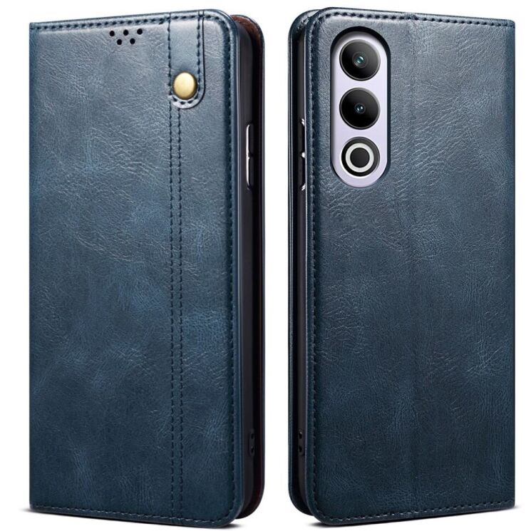 Защитный чехол UniCase Leather Wallet для OnePlus Ace 3V - Blue: фото 1 из 6