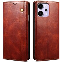 Захисний чохол UniCase Leather Wallet для OPPO Reno 14 5G - Brown: фото 1 з 7
