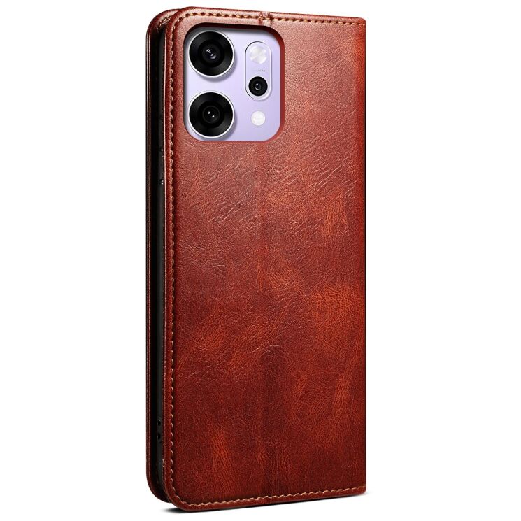 Захисний чохол UniCase Leather Wallet для OPPO Reno 14 5G - Brown: фото 6 з 7