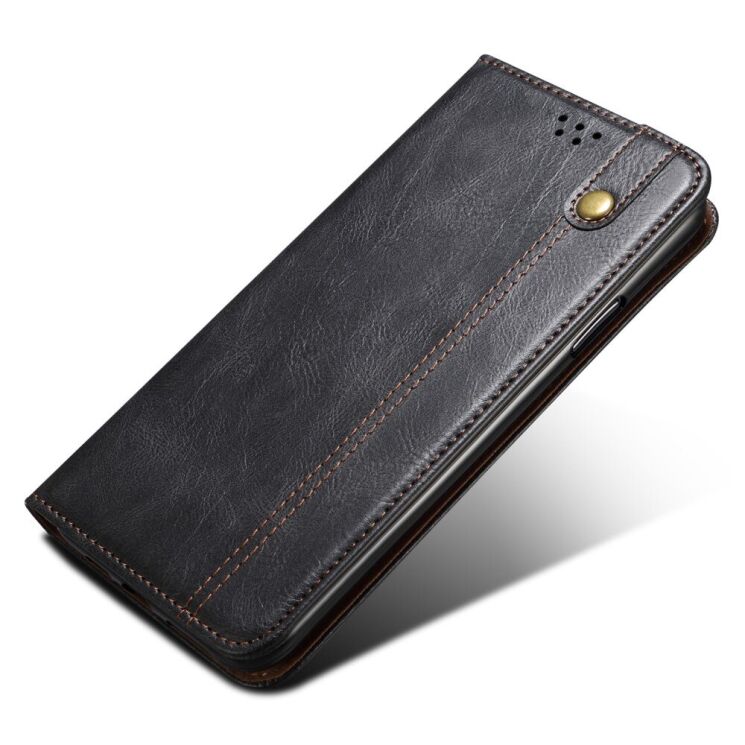 Защитный чехол UniCase Leather Wallet для Realme C55 - Black: фото 5 из 8