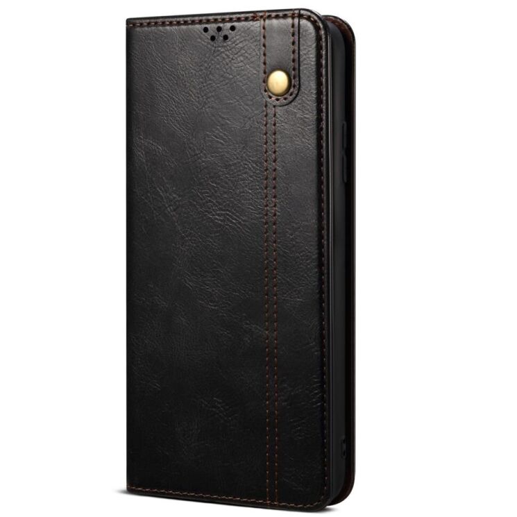 Защитный чехол UniCase Leather Wallet для Realme C55 - Black: фото 7 из 8