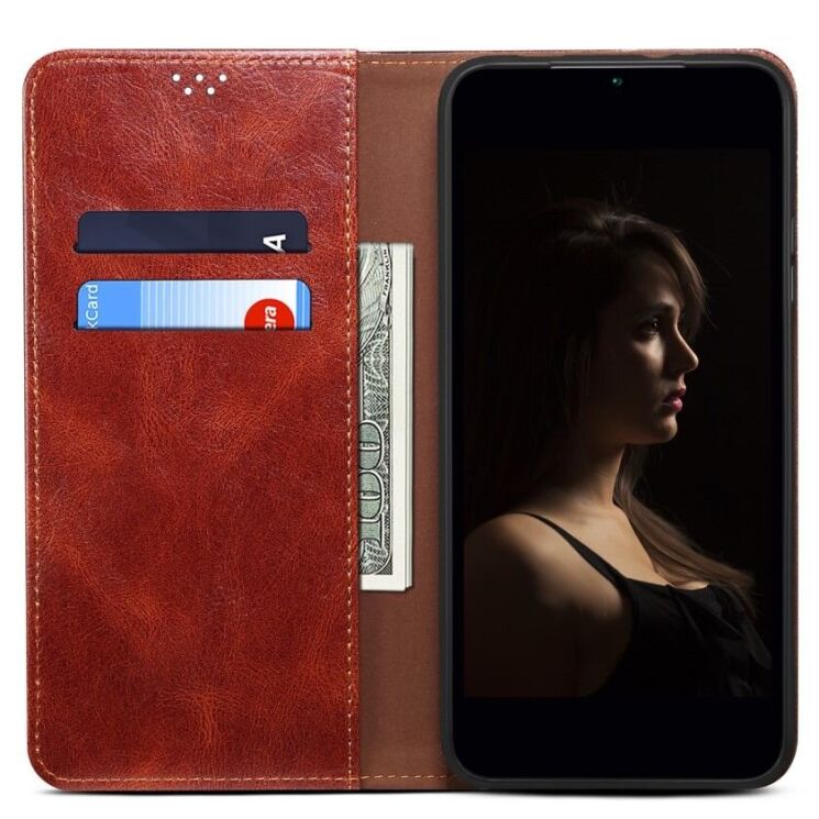 Защитный чехол UniCase Leather Wallet для Samsung Galaxy A16 (A165) - Brown: фото 2 из 7