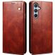 Защитный чехол UniCase Leather Wallet для Samsung Galaxy A16 (A165) - Brown (365208Z). Фото 1 из 7