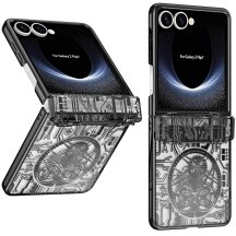 Защитный чехол UniCase Mechanical Legend для Samsung Galaxy Flip 7 - Black: фото 1 из 6