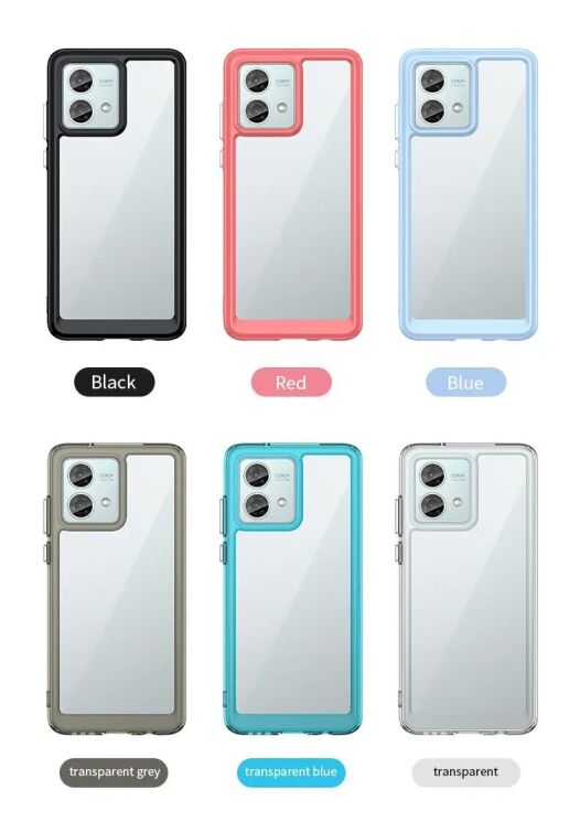 Защитный чехол UniCase Rugged Shield для Motorola Moto G84 - Transparent: фото 5 из 6