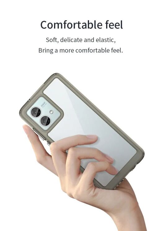 Защитный чехол UniCase Rugged Shield для Motorola Moto G84 - Transparent: фото 3 из 6