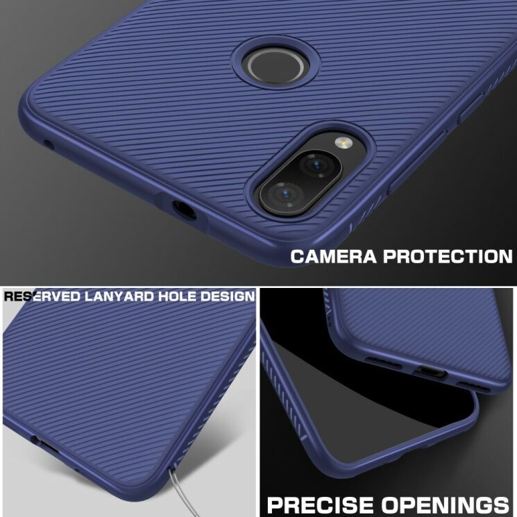 Защитный чехол UniCase Twill Soft для Xiaomi Mi Play - Blue: фото 6 из 9