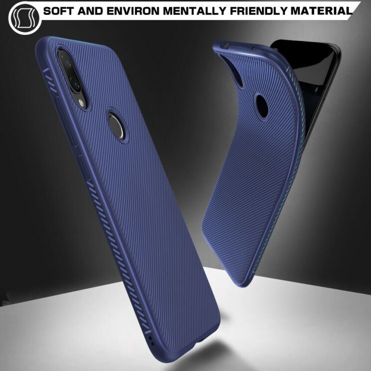 Защитный чехол UniCase Twill Soft для Xiaomi Mi Play - Blue: фото 5 из 9