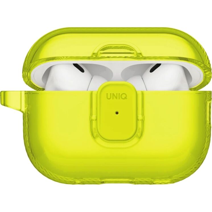 Защитный чехол UNIQ Glase Pro для AirPods Pro 3 (UNIQ-AIRPODSPRO3-GLSPLLIM) - Yellow (390173Y) Защитный чехол UNIQ Glase Pro для AirPods Pro 3 (UNIQ-AIRPODSPRO3-GLSPLLIM) - Yellow: фото 3 из 11