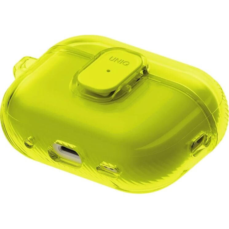 Защитный чехол UNIQ Glase Pro для AirPods Pro 3 (UNIQ-AIRPODSPRO3-GLSPLLIM) - Yellow (390173Y) Защитный чехол UNIQ Glase Pro для AirPods Pro 3 (UNIQ-AIRPODSPRO3-GLSPLLIM) - Yellow: фото 5 из 11