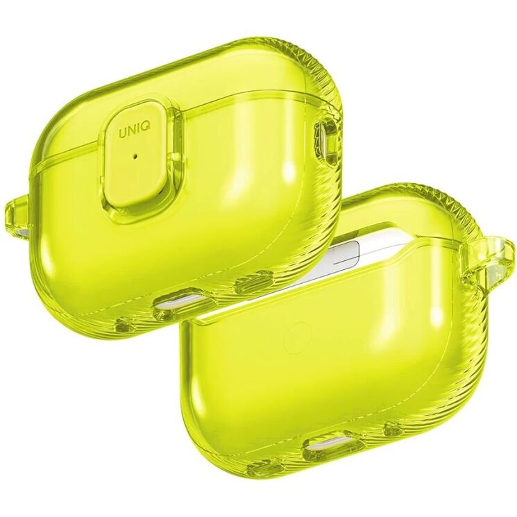 Защитный чехол UNIQ Glase Pro для AirPods Pro 3 (UNIQ-AIRPODSPRO3-GLSPLLIM) - Yellow (390173Y) Защитный чехол UNIQ Glase Pro для AirPods Pro 3 (UNIQ-AIRPODSPRO3-GLSPLLIM) - Yellow: фото 1 из 11