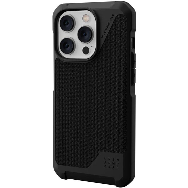 Защитный чехол URBAN ARMOR GEAR (UAG) Metropolis LT MagSafe для Apple iPhone 14 Pro (114050113940) - Kevlar Black: фото 2 из 10