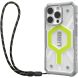 Защитный чехол URBAN ARMOR GEAR (UAG) Pathfinder Clear MagSafe для Apple iPhone 16 Pro - Active Neon Lanyard (360572C). Фото 2 из 4