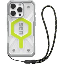 Защитный чехол URBAN ARMOR GEAR (UAG) Pathfinder Clear MagSafe для Apple iPhone 16 Pro - Active Neon Lanyard: фото 1 из 4