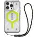 Защитный чехол URBAN ARMOR GEAR (UAG) Pathfinder Clear MagSafe для Apple iPhone 16 Pro - Active Neon Lanyard (360572C). Фото 1 из 4