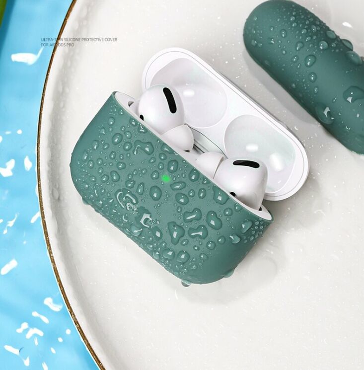 Захисний чохол USAMS US-BH569 Ultrathin Silicone Cover для Apple AirPods Pro - Yellow: фото 10 з 13