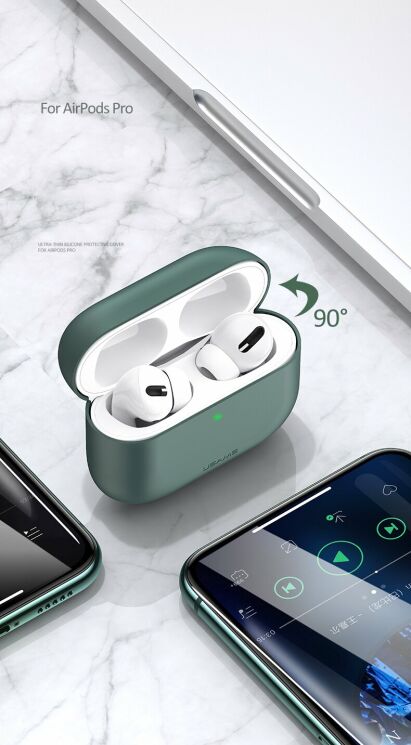 Захисний чохол USAMS US-BH569 Ultrathin Silicone Cover для Apple AirPods Pro - Yellow: фото 11 з 13