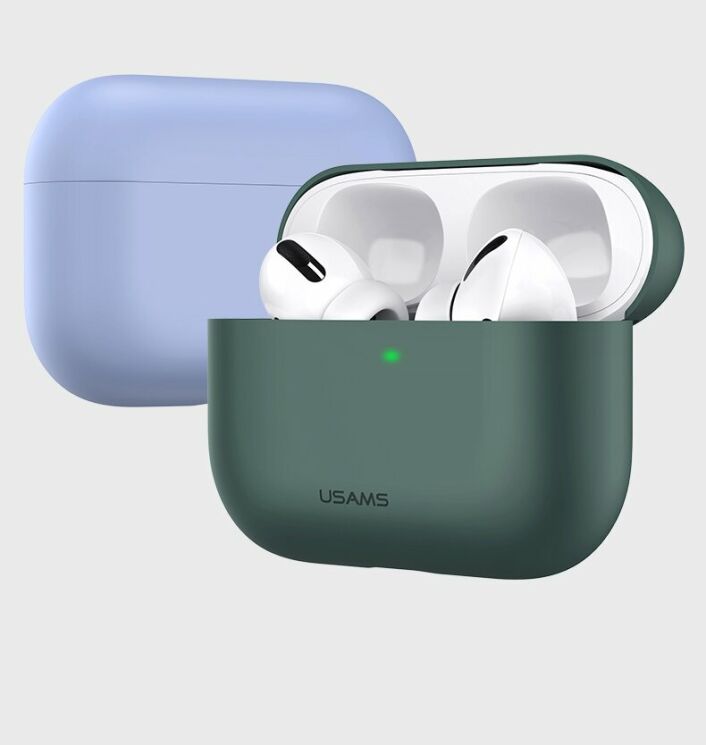 Захисний чохол USAMS US-BH569 Ultrathin Silicone Cover для Apple AirPods Pro - Yellow: фото 8 з 13