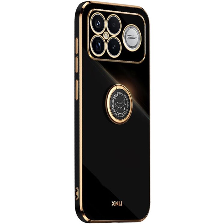 Защитный чехол XINLI Porcelain Ring для Xiaomi Poco F8 Ultra - Black: фото 1 из 7