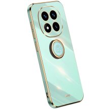 Защитный чехол XINLI Porcelain Ring для Xiaomi Redmi Note 14 Pro 5G / Poco X7 - Cyan: фото 1 из 4