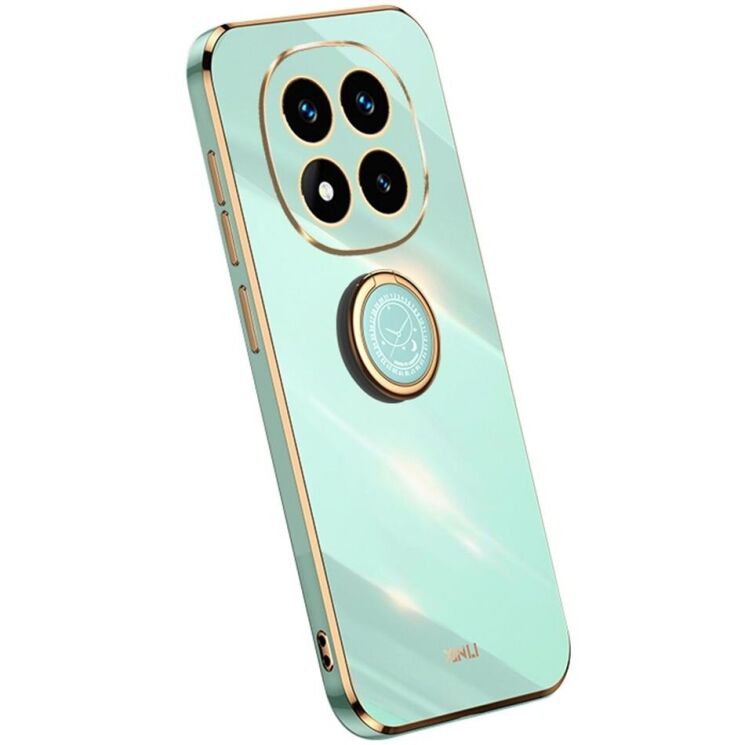 Защитный чехол XINLI Porcelain Ring для Xiaomi Redmi Note 14 Pro 5G / Poco X7 - Cyan: фото 1 из 4