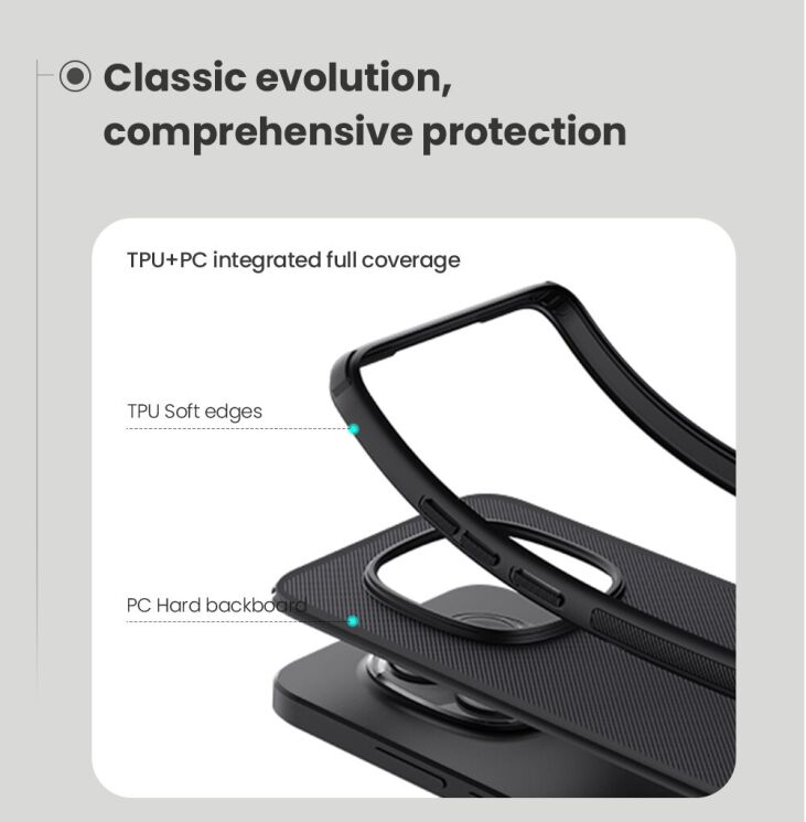 Захисний (PC+TPU) чохол NILLKIN Frosted Shield Pro Magnetic для Xiaomi Redmi Note 15 Pro 5G - Black: фото 9 з 19